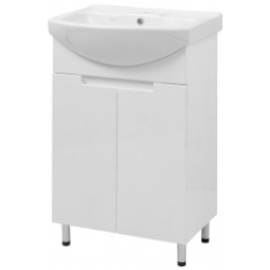 Vento Quattro 50 Bathroom Sink with Cabinet 50 White (48632) | Sinks with Cabinet | prof.lv Viss Online
