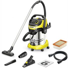 Karcher WD 6 P S V-30/6/22/T + DDC Construction Dust Vacuum Cleaner Yellow/Silver | Vacuum cleaners | prof.lv Viss Online