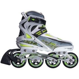 Spokey Gleam Outdoor Roller Skates Black/Grey/Green 42 | Roller skates | prof.lv Viss Online