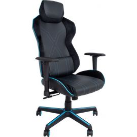 Gaming Krēsls Home4you Master-1, 91.5x67x132.5cm, Melns/Zils (27452) | Gaming datori un aksesuāri | prof.lv Viss Online