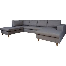 Stūra Dīvāns Home4You Harald LC 185x318x92cm, Kreisais Stūris, Tumši Pelēks (15646) | Mīkstās mēbeles | prof.lv Viss Online