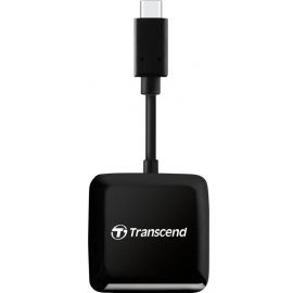 Transcend TS-RDC3 Внешний считыватель карт памяти USB-C, черный | Считыватели карт памяти | prof.lv Viss Online