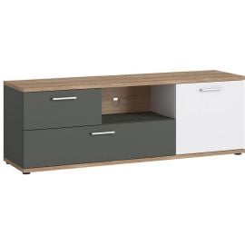 Home4You Twenty TV Stand, 150x40x51cm, Brown/Grey/White (78011) | Tv tables | prof.lv Viss Online