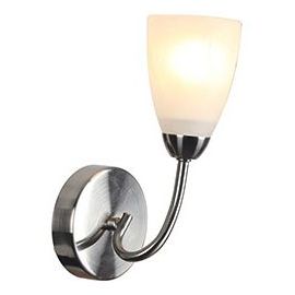 Simona Wall Lamp 40W, E14 Silver/White (148126) | Wall lamps | prof.lv Viss Online