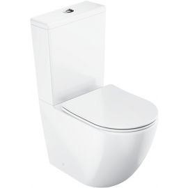 Tualetes Pods Ravak Optima RimOff Ar Universālo Izvadu, Ar Vāku, Balts (X01870) | Toilet bowls | prof.lv Viss Online