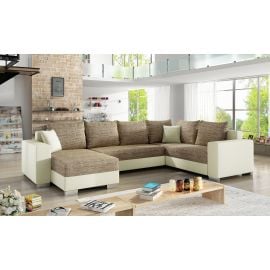 Stūra Dīvāns Izvelkams Eltap Marco Berlin/Soft 53x312x92cm, Bēšs (Mc_13) | Mīkstās mēbeles | prof.lv Viss Online