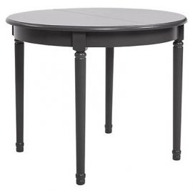 Черно-красно-белый раскладной столик Lucan 4 95x95 см | Кухонные столы | prof.lv Viss Online