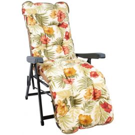 Кресло для сауны Home4You Baden-Baden, 57x86x100 см, желтый, оранжевый, зеленый, белый (K019540) | Лежаки | prof.lv Viss Online