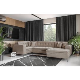 Eltap Montez Cloud Corner Pull-Out Sofa 180x340x93cm, Beige (CO-MON-RT-20NU) | Corner couches | prof.lv Viss Online