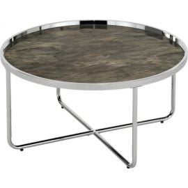 Home4You Astor Metal Coffee Table, 80x40cm, Silver (76430) | Coffee tables | prof.lv Viss Online