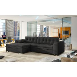 Мягкий угловой диван Eltap Conforti Soft раскладной 165x275x78 см, черный (Cf_20) | Угловые диваны | prof.lv Viss Online