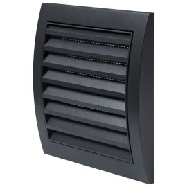 Europlast N10A Ventilation Grille, 153x148mm, Black | Ventilation grilles | prof.lv Viss Online