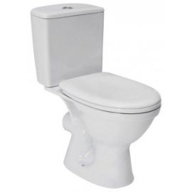 Cersanit Merida MR011 Toilet Bowl with Horizontal Outlet (90°), Polypropylene Seat, White, 185047 | Cersanit | prof.lv Viss Online
