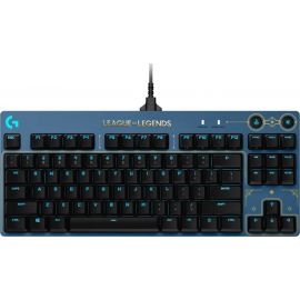 Logitech Pro Клавиатура Nordic Черно-синяя (920-010536) | Игровые клавиатуры | prof.lv Viss Online