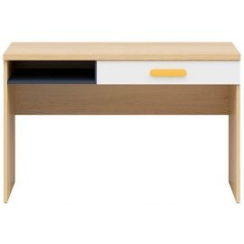 Черно-красно-белый письменный стол Wesker, 120x59x75.5 см, дуб, белый, синий (S464-BIU1S-DANA/UG/BIP) | Офисная мебель | prof.lv Viss Online