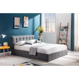 Halmar Padva Double Bed 160x200cm, Without Mattress, Grey | Beds with linen storage | prof.lv Viss Online