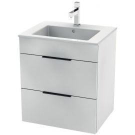 Умывальник Jika Cube 55 с шкафчиком для ванной комнаты Белый (H4536121763001) | Мебель для ванной | prof.lv Viss Online