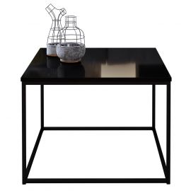 Black Velvet Coffee Table 60x60x45cm, Black (CT-Bel-BS-H043) | Tables | prof.lv Viss Online