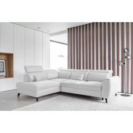 Eltap Noble Savoi Corner Pull-Out Sofa 201x255x100cm, White (CO-NOB-LT-01SAV) | Corner couches | prof.lv Viss Online