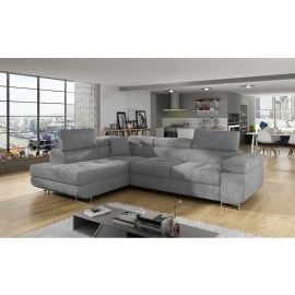 Stūra Dīvāns Izvelkams Eltap Anton Paros 202x275x90cm Kreisais Stūris Pelēks (An_70) | Izvelkamie dīvāni | prof.lv Viss Online