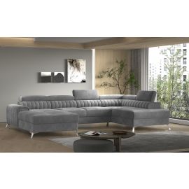 Eltap Lacante Sola Corner Pull-Out Sofa 202x354x92cm, Grey (CO-LAC-RT-06SO) | Living room furniture | prof.lv Viss Online