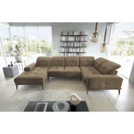 Eltap Neviro Cloud Corner Sofa 201x350x77cm, Brown (CO-NEV-RT-20NU) | Sofas | prof.lv Viss Online