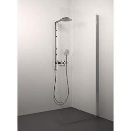 Glass Service Lisa 80cm 80LIS Shower Wall Transparent Chrome | Shower doors and walls | prof.lv Viss Online
