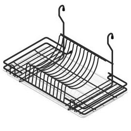 Dish drying rack, matte black​ (464.049.30.015) | Furniture fittings | prof.lv Viss Online