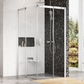 Ravak Matrix MSRV4-100/100 Square Shower Enclosure Transparent Satin (1WVAAU00Z1) | Ravak | prof.lv Viss Online