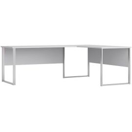 Black Red White Office Lux Corner Writing Desk, 223x170x77cm, White (S363-BIU/223/170-JSZ) | Office furniture | prof.lv Viss Online