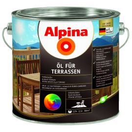 Масло Alpina для террас и садовой мебели Тёмное | Краски, лаки, антисептики, масла | prof.lv Viss Online