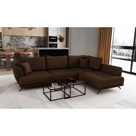 Eltap Larde Flores Corner Pull-Out Sofa 191x276x90cm, Brown (CO-LAR-RT-21FL) | Corner couches | prof.lv Viss Online