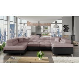 Диван Eltap Letto Omega/Soft угловой раскладной 58x340x90 см, розовый (Le_46) | Угловые диваны | prof.lv Viss Online