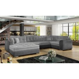 Eltap Damario Monolith/Monolith Corner Pull-Out Sofa 189x338x78cm, Grey (Dam_26) | Living room furniture | prof.lv Viss Online