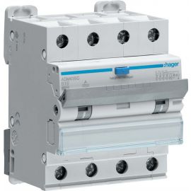 Hager Combined Residual Current Circuit Breaker 4-pole, Curve B, 30mA, AC | Leakage power switches | prof.lv Viss Online