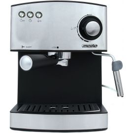 Кофеварка Mesko MS 4403 с капучинатором (полуавтоматическая) черно-серого цвета | Кофе-машины и аксессуары | prof.lv Viss Online