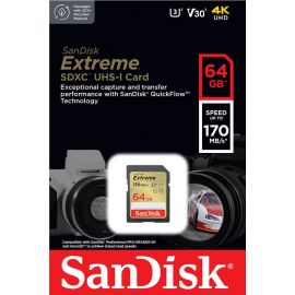 Карта памяти SanDisk SDSDXV2 SD 170 МБ/с, Черный/Золотой | Носители данных | prof.lv Viss Online