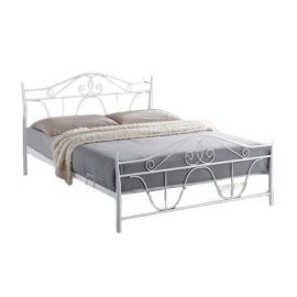 Кровать Signal Denver с ящиками 160x200 см, без матраса, белая | Металлические кровати | prof.lv Viss Online