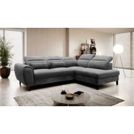 Eltap Noble Loco Corner Pull-Out Sofa 201x255x100cm, Grey (CO-NOB-RT-06LO) | Corner couches | prof.lv Viss Online