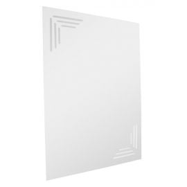 Aqualine Madrid LED Mirror 80x60cm White (L05MAD) | Bathroom mirrors | prof.lv Viss Online