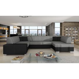 Izvelkams Dīvāns Eltap Havana Sawana/Soft U Veida 207x320x73cm Labais Stūris Tumši Pelēks/Melns (Hv07) | Izvelkamie dīvāni | prof.lv Viss Online