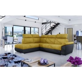 Eltap Loreto Omega/Soft Corner Pull-Out Sofa 60x260x102cm, Yellow (Lor_47) | Corner couches | prof.lv Viss Online