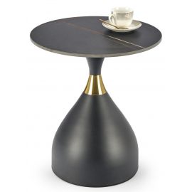 Halmar Scalita Coffee Table 50x50x57cm, Black/Gold | Coffee tables | prof.lv Viss Online
