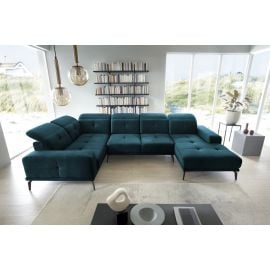 Eltap Neviro Cloud Corner Sofa 201x350x77cm, Blue (CO-NEV-LT-40NU) | Sofas | prof.lv Viss Online