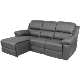 Stūra dīvāns Home4You Berit LC 95/160x214x98cm, Kreisais stūris, Tumši Pelēks (28641) | Mīkstās mēbeles | prof.lv Viss Online