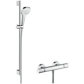 Hansgrohe Croma Select E Vario Shower Set Chrome/White (27082400) | Faucets | prof.lv Viss Online