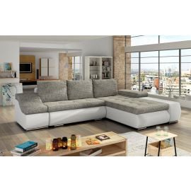 Stūra Dīvāns Izvelkams Eltap Ontario Berlin/Soft 53x296x88cm, Pelēks (Ot12) | Mīkstās mēbeles | prof.lv Viss Online