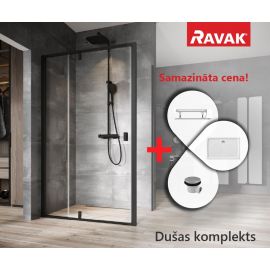 Ravak SET 1 90x90cm H=195cm Shower Enclosure with Shelf (23SETND1) | Ravak | prof.lv Viss Online