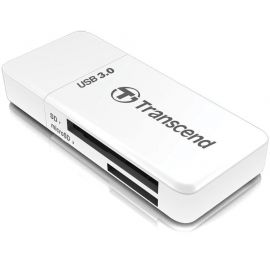 Ārējais Atmiņas Karšu Lasītājs Transcend TS-RDF5W USB-A, Balta | Atmiņas karšu lasītāji | prof.lv Viss Online
