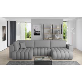 Eltap Bonito Flores Corner Pull-Out Sofa 175x350x92cm, Grey (CO-BON-RT-04FL) | Corner couches | prof.lv Viss Online
